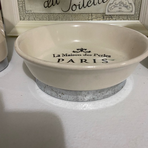 Paris Bath Accessory Set - Cream - Picture 5 of 10